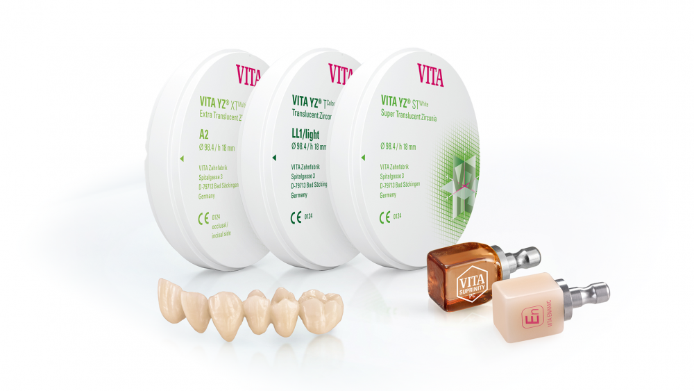 VITA YZ ST zirconium system  true-to-shade, high-translucency reconstructions
