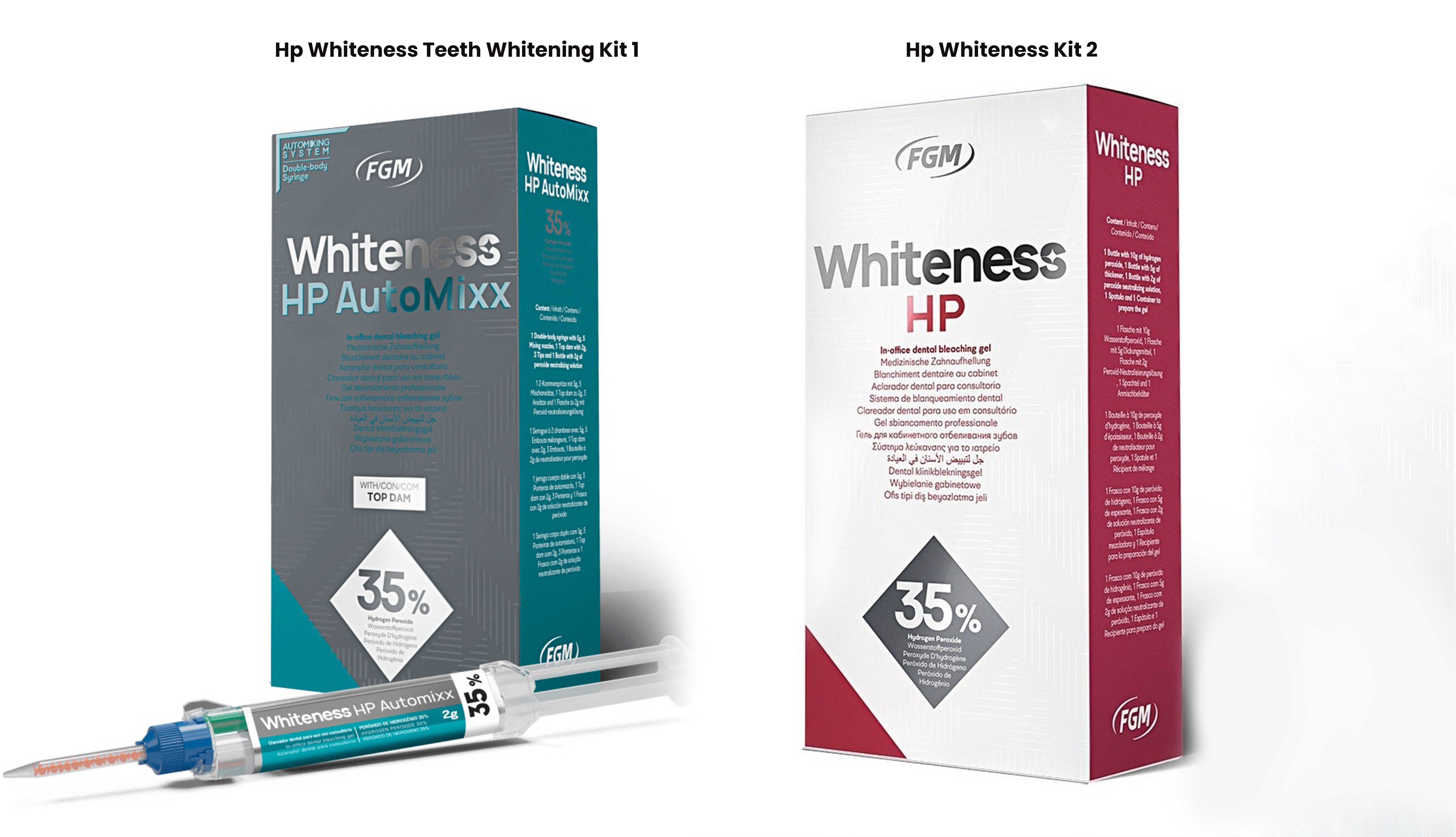 Philips Zoom professional and take-home teeth whitening kits