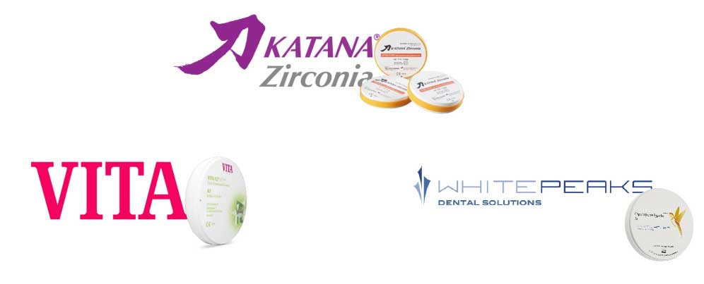 Katana zirconia material example used in Hollywood Smile